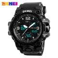 China manufacturer 52 meter water resistant watch Skmei 1155B analog digital watch